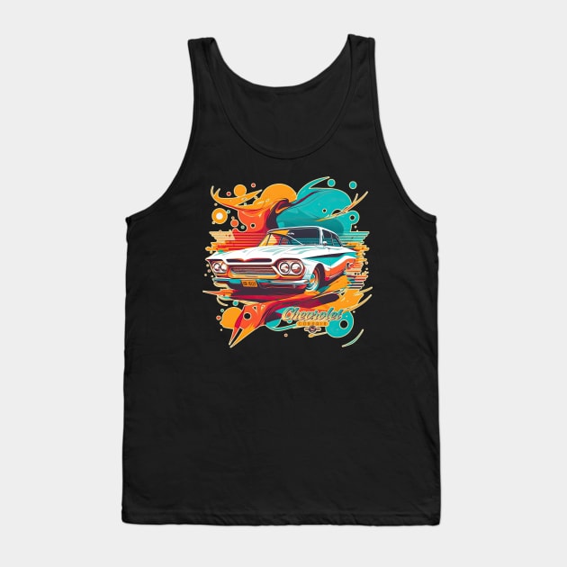 Chevrolet Corvair Very Little Muscle Car Tank Top by DanielLiamGill